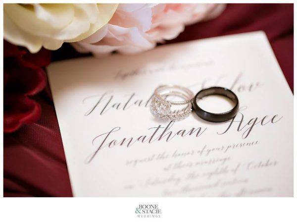 Beautiful detail photo by Boone & Stacie Weddings, paper products by Matinae Design Studio
