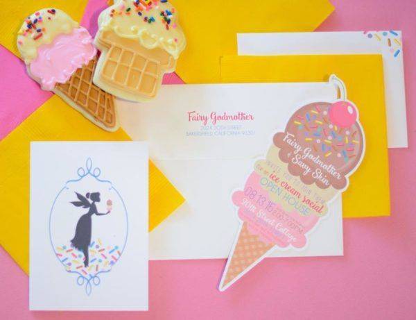 Fairy Godmother Ice Cream Social Invitation