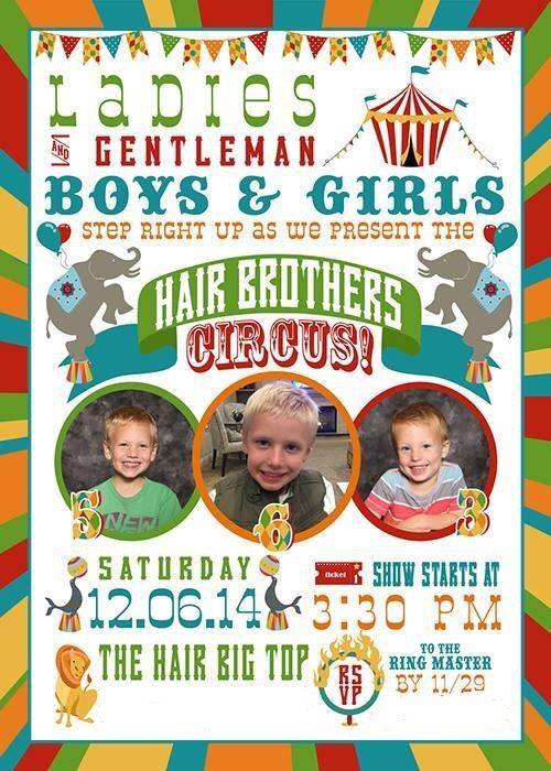 Hair Circus Invite